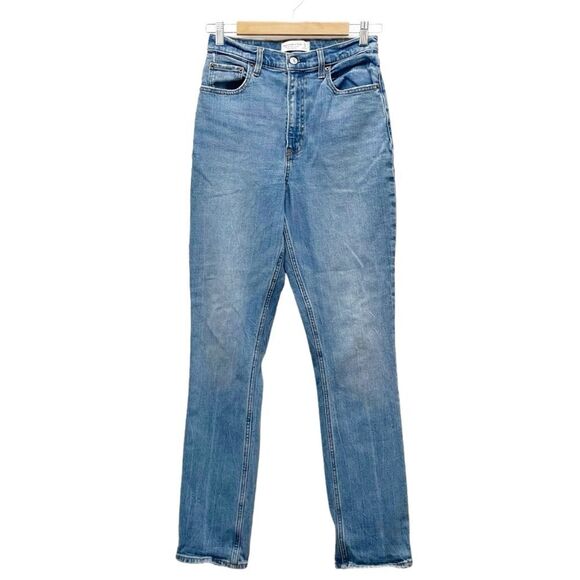 Abercrombie & Fitch 90s Curve Love High Rise Jeans Medium Wash Women's Size 27 - Picture 2 of 10